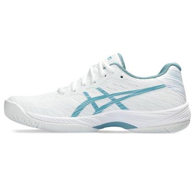 Asics Womens GEL-Game 9 Tennis Shoes - White/Blue - main image