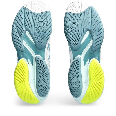 Asics Womens Court FF3 Tennis Shoes - White/Blue/Yellow - main image