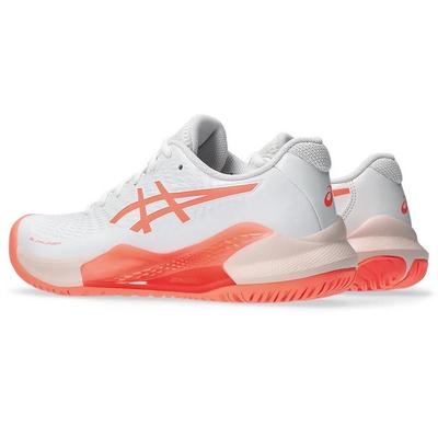 Asics Womens GEL-Challenger 14 Tennis Shoes - White/Sun Coral - main image