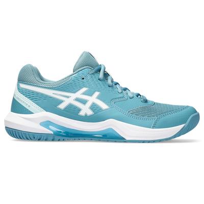 Asics Womens GEL-Dedicate 8 Tennis Shoes - Gris Blue/White - main image