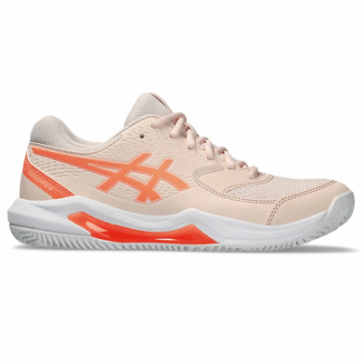 Asics Womens GEL-Dedicate 8 Clay Tennis Shoes - Pearl Pink/Sun Coral - main image