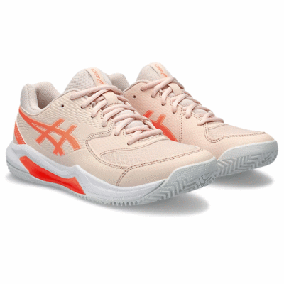 Asics Womens GEL-Dedicate 8 Clay Tennis Shoes - Pearl Pink/Sun Coral - main image