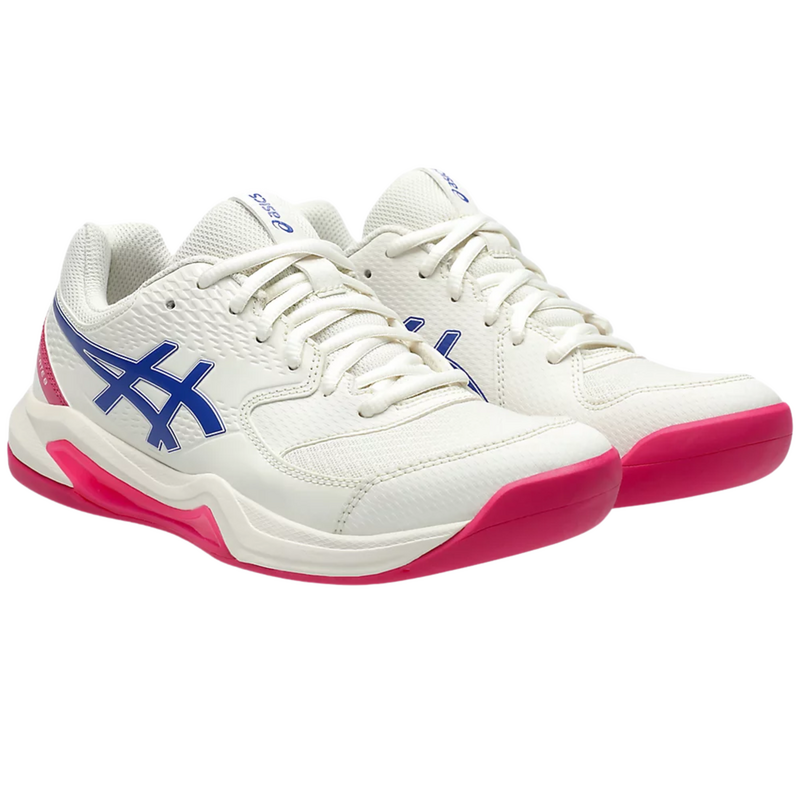 Asics Womens GEL-Dedicate 8 Indoor Carpet Court Tennis Shoes - Cream/Dark Cobalt - main image