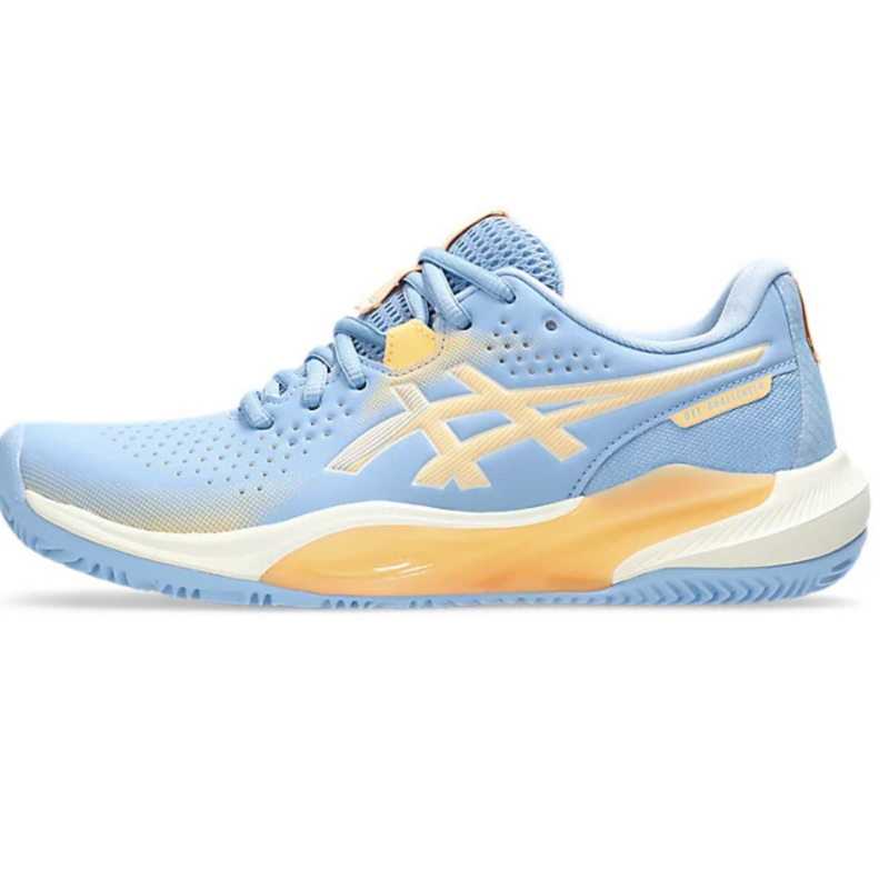 Asics Womens GEL-Challenger 15 Padel Shoes - Stone Wash/Orange Glow - main image