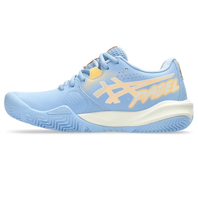 Asics Womens GEL-Challenger 15 Padel Shoes - Stone Wash/Orange Glow - main image