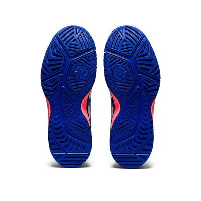 Asics Kids GEL-Resolution 8 GS Tennis Shoes - White/Lapis Lazuli Blue - main image