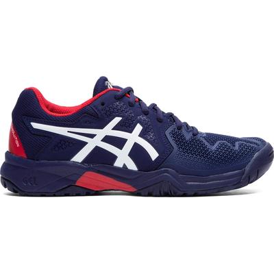 Asics Kids GEL-Resolution 8 GS Tennis Shoes - Peacoat/Red - main image