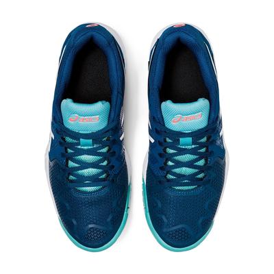 Asics Kids GEL-Resolution 8 GS Tennis Shoes - Mako Blue/White - main image
