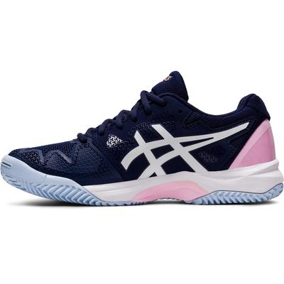 Asics Kids GEL-Resolution 8 GS Clay Tennis Shoes - Peacoat/Cotton Candy - main image