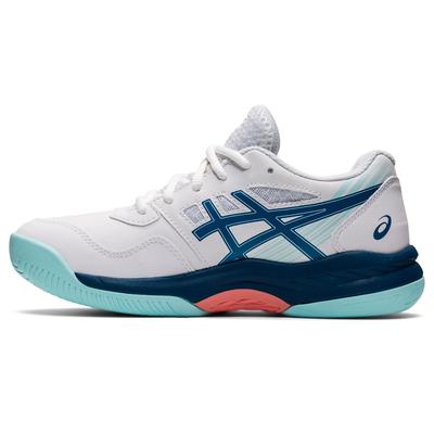 Asics Kids GEL-Game 8 GS Tennis Shoes - White/Light Indigo - main image