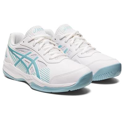 Asics Kids Gel-Game 8 Tennis Shoes - White/Smoke Blue - main image