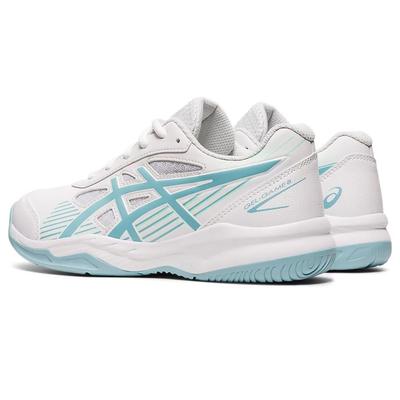 Asics Kids Gel-Game 8 Tennis Shoes - White/Smoke Blue - main image