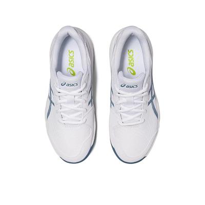 Asics Kids Gel-Game 9 Tennis Shoes - White/Steel Blue