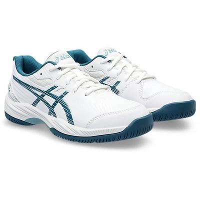 Asics Kids Gel-Game 9 Tennis Shoes - White/Restful Teal - main image