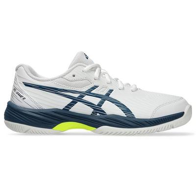 Asics Kids Gel-Game 9 Tennis Shoes - White/Mako Blue - main image