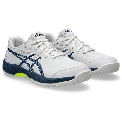 Asics Kids Gel-Game 9 Tennis Shoes - White/Mako Blue - main image