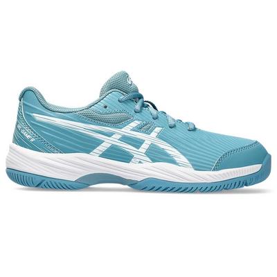 Asics Kids Gel-Game 9 Tennis Shoes - White/Gris Blue - main image