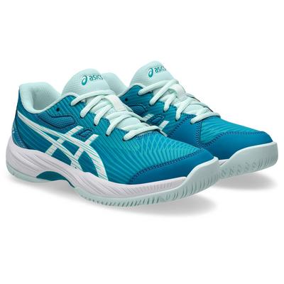Asics Kids Gel-Game 9 Tennis Shoes - Teal Blue/White - main image