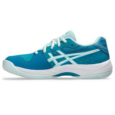 Asics Kids Gel-Game 9 Tennis Shoes - Teal Blue/White - main image