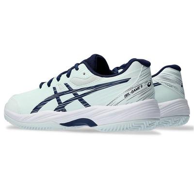 Asics Kids Gel-Game 9 Clay Tennis Shoes - Pale Mint/Blue Expanse - main image