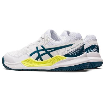 Asics Kids Gel-Resolution 9 Tennis Shoes - White/Restful Teal - main image