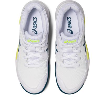 Asics Kids Gel-Resolution 9 Tennis Shoes - White/Restful Teal - main image