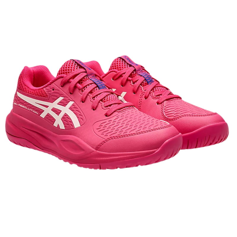 Asics Kids Gel-Resolution X Tennis Shoes - Bright Rose/Cream - main image