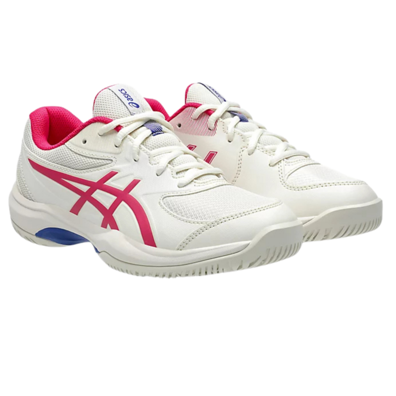 Asics Kids Gel-Game GS Tennis Shoes - Cream/Bright Rose - main image