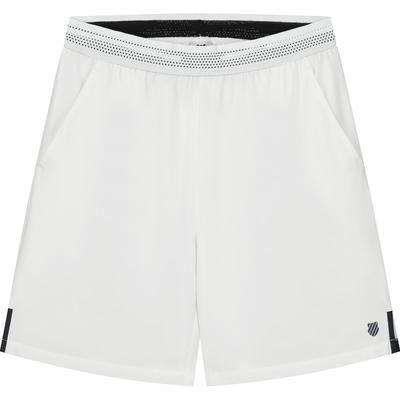 K-Swiss Mens Core Team 8 Inch Shorts - White