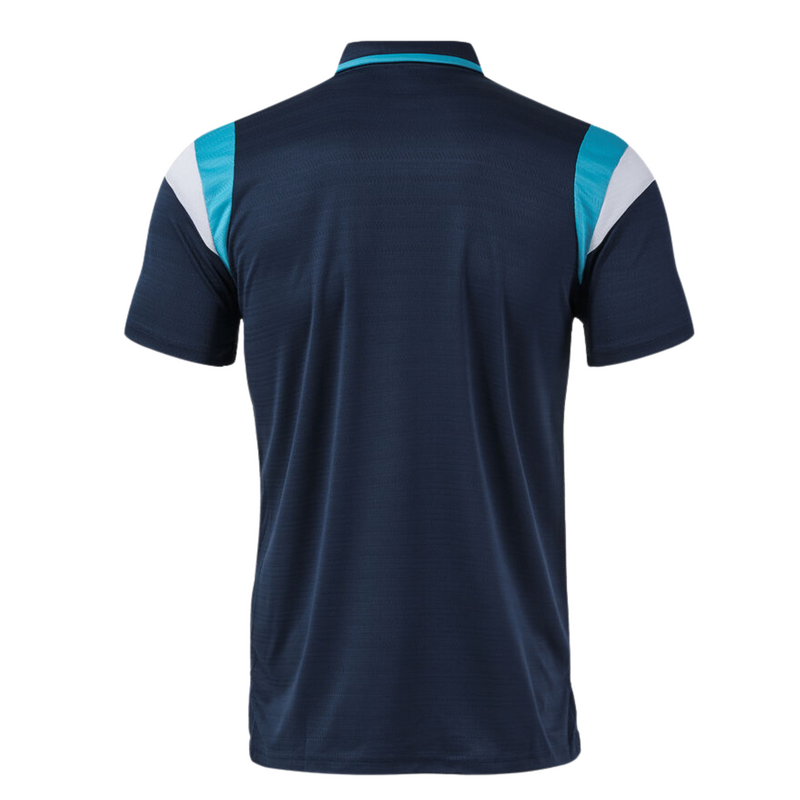 Joma Mens Terra Short Sleeve Polo Shirt - Dark Navy/Fluor Turquoise - main image