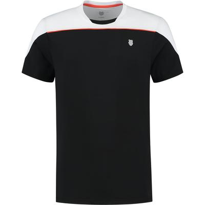 K-Swiss Mens Hypercourt Block Crew Tee 3 - Jet Black/White - main image