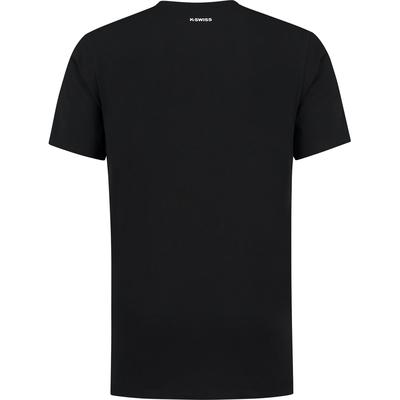 K-Swiss Mens Hypercourt Logo Tee 2 - Jet Black/Spicy Orange
