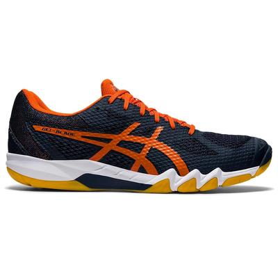 Asics Mens GEL-Blade 7 Speed Indoor Court Shoes - French Blue/Marigold Orange - main image