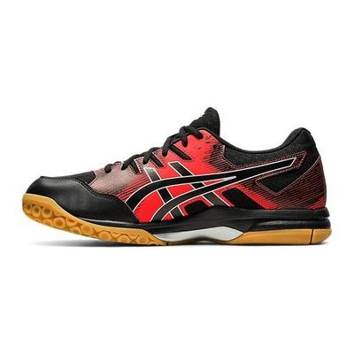 Asics Mens GEL-Rocket 9 Indoor Court Shoes - Black/Fiery Red - main image