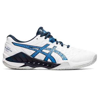 Asics Mens Blast FF 2 Indoor Court Shoes - White/Reborn Blue - main image