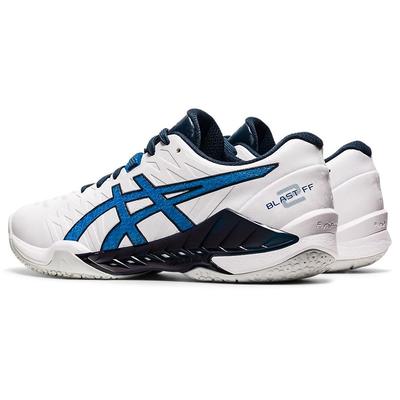 Asics Mens Blast FF 2 Indoor Court Shoes - White/Reborn Blue - main image