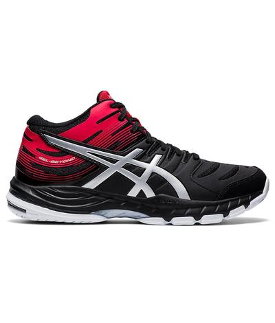 Asics Mens GEL-Beyond 6 Mid Top Indoor Court Shoes - Black/Classic Red - main image