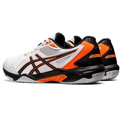 Asics Mens GEL-Rocket 10 Indoor Court Shoes - White/Shocking Orange - main image
