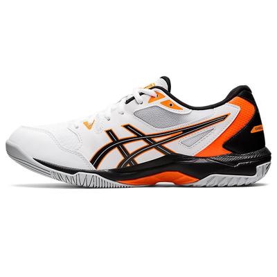 Asics Mens GEL-Rocket 10 Indoor Court Shoes - White/Shocking Orange - main image