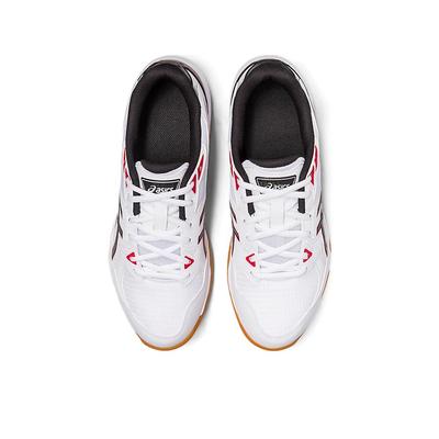 Asics Mens GEL-Rocket 10 Indoor Court Shoes - White/Classic Red