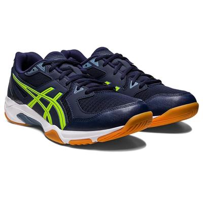 Asics Mens GEL-Rocket 10 Indoor Court Shoes - Midnight/Hazard Green - main image