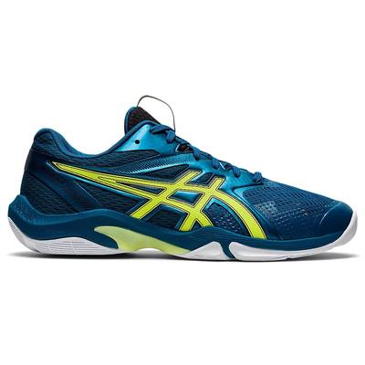 Asics Mens GEL-Blade 8 Indoor Court Shoes - Deep Sea Teal/Glow Yellow - main image