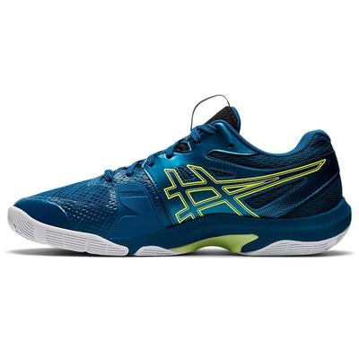 Asics Mens GEL-Blade 8 Indoor Court Shoes - Deep Sea Teal/Glow Yellow - main image