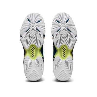 Asics Mens GEL-Blade 8 Indoor Court Shoes - Deep Sea Teal/Glow Yellow - main image