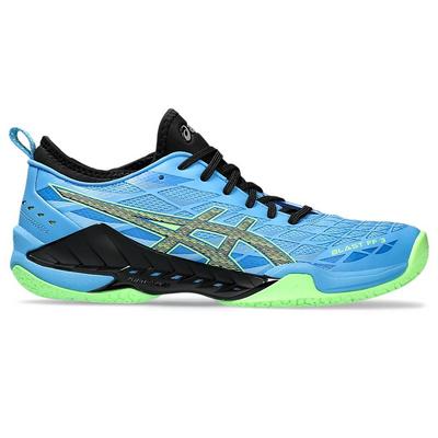 Asics Mens Blast FF 3 Indoor Court Shoes - Waterscape/Lime Burst - main image