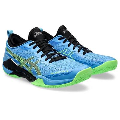 Asics Mens Blast FF 3 Indoor Court Shoes - Waterscape/Lime Burst - main image