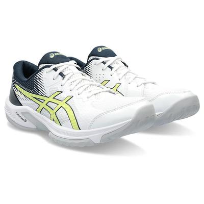 Asics Mens Beyond FF Indoor Court Shoes - White/Glow Yellow - main image