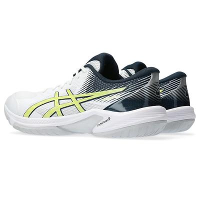 Asics Mens Beyond FF Indoor Court Shoes - White/Glow Yellow - main image