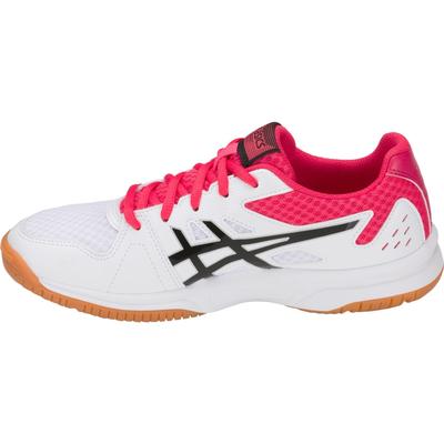 Asics Womens Upcourt 3 Indoor Court Shoes - White/Pixel Pink - main image