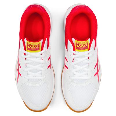 Asics Womens Upcourt 3 Indoor Court Shoes - White/Laser Pink